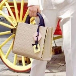 NWOT HEIRLOOM Leather Embossed Satchel/Tote